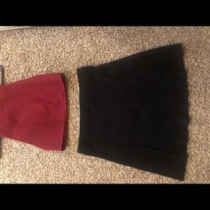 Black knit skirt